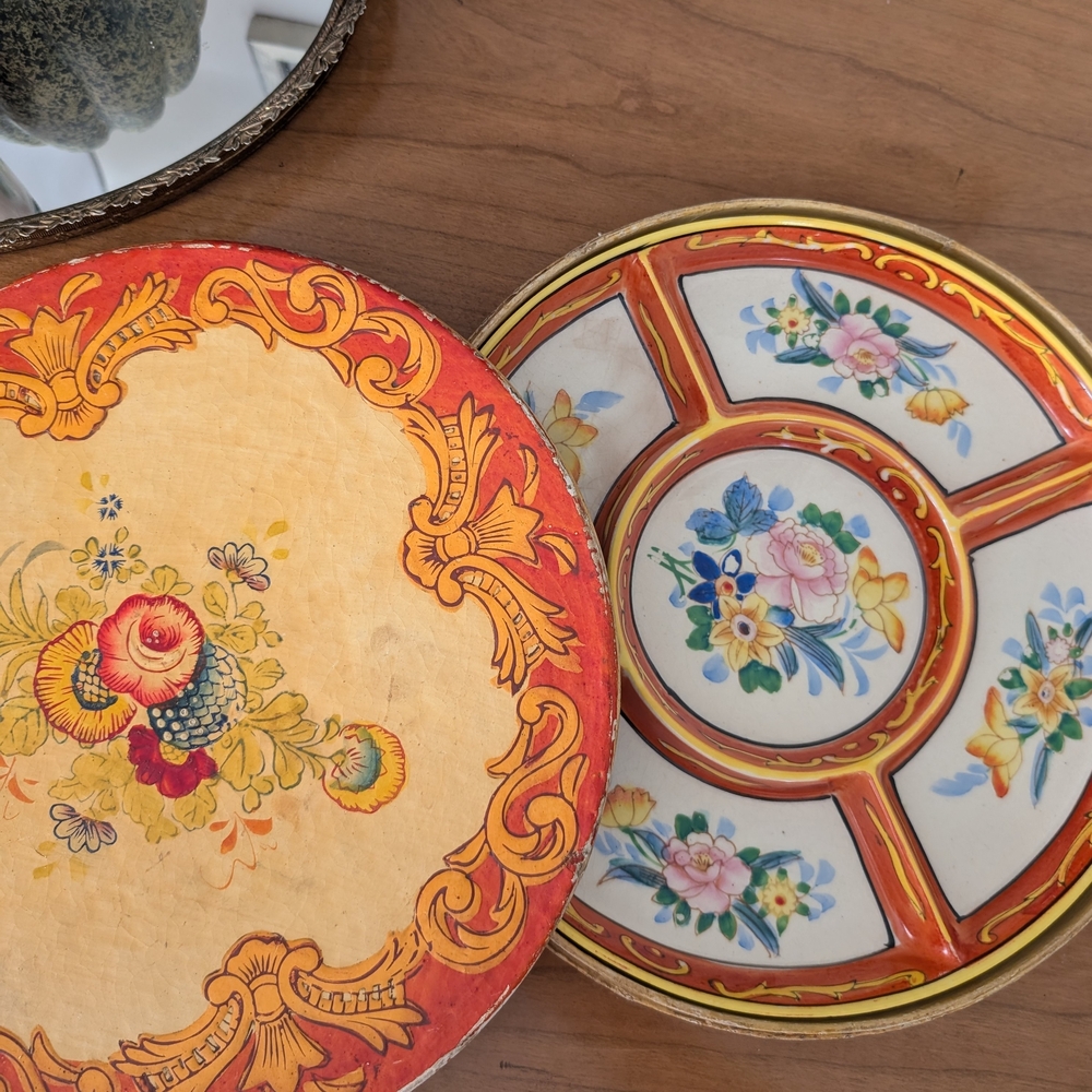 1930s Vintage Japanese Moriyama Mori-Machi Ceramic Serving Tray